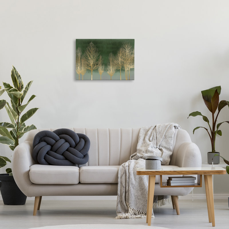 Toile dégradée dorée, design par Kate Bennett, H 16 po x l 24 po