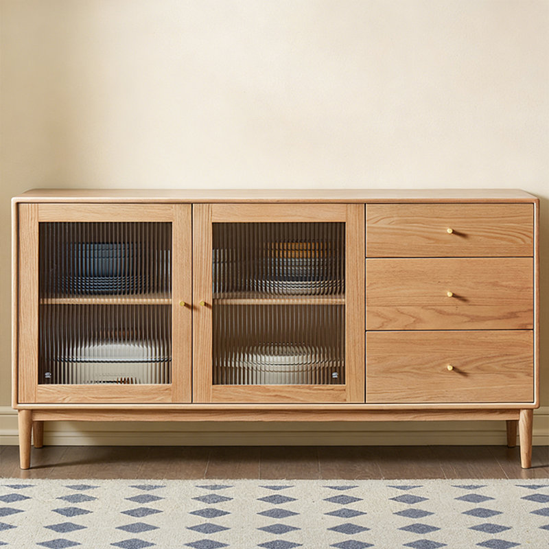Buffet Modern Burlywood, H 31,89 po x l 47,24 po x P 15,75 po