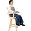 Tabouret de bar rustique - fabrication en bois de sapin, chaise avec repose-pieds, accoudoir large, tabouret de cuisine rustique, chaise de bistro haute pour salle à manger, restaurant, pub, 4 pieds, couleur brun clair