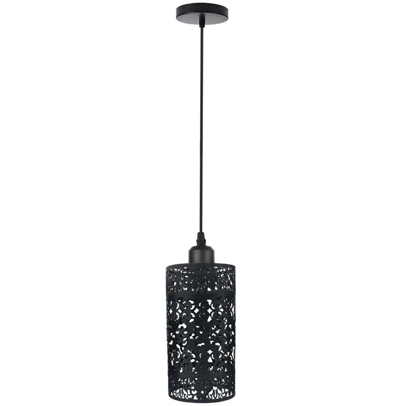 Hathorn 1 - Light Black Cylinder Pendant