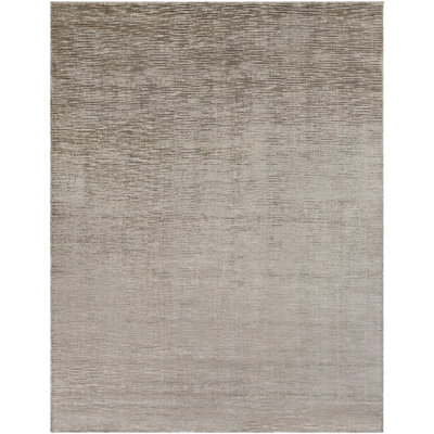 Tapis gris fait à la main Astin