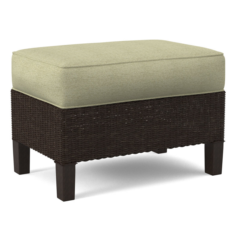 Gibraltar Ottoman, White Performance Fabric; 0851-94, Java