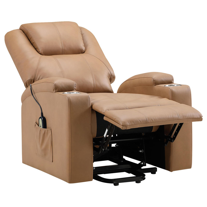 Fauteuil inclinable de massage électrique Neruda, Brun