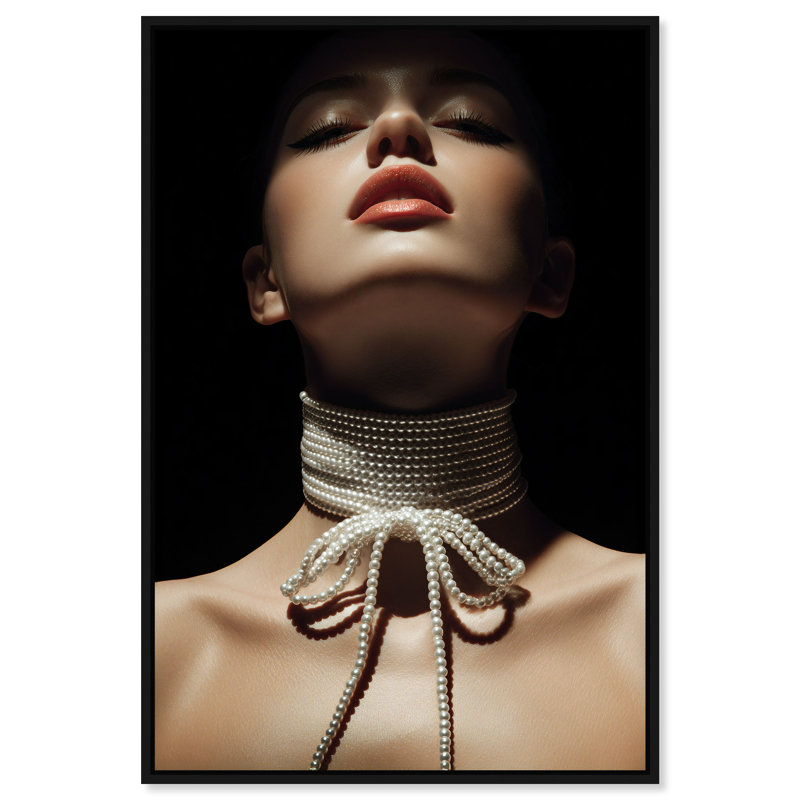 Pearl Constellation Print by Oliver Gal, 25"H x 17"W, Black Floater Frame