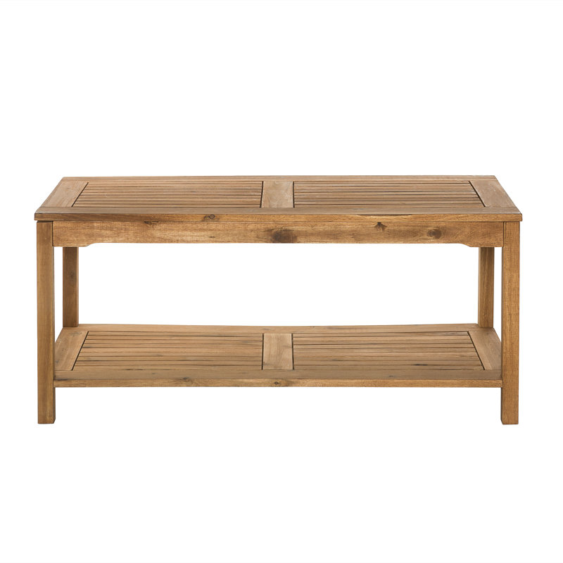 Tournesolle Solid Wooden Coffee Table, Brown