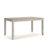 Mereworth 7 Piece Dining Table Set | Rectangular Wood Top and 6 Ladder-Back Chairs | Dual Tone Weathered White Brown-931307553-935137875