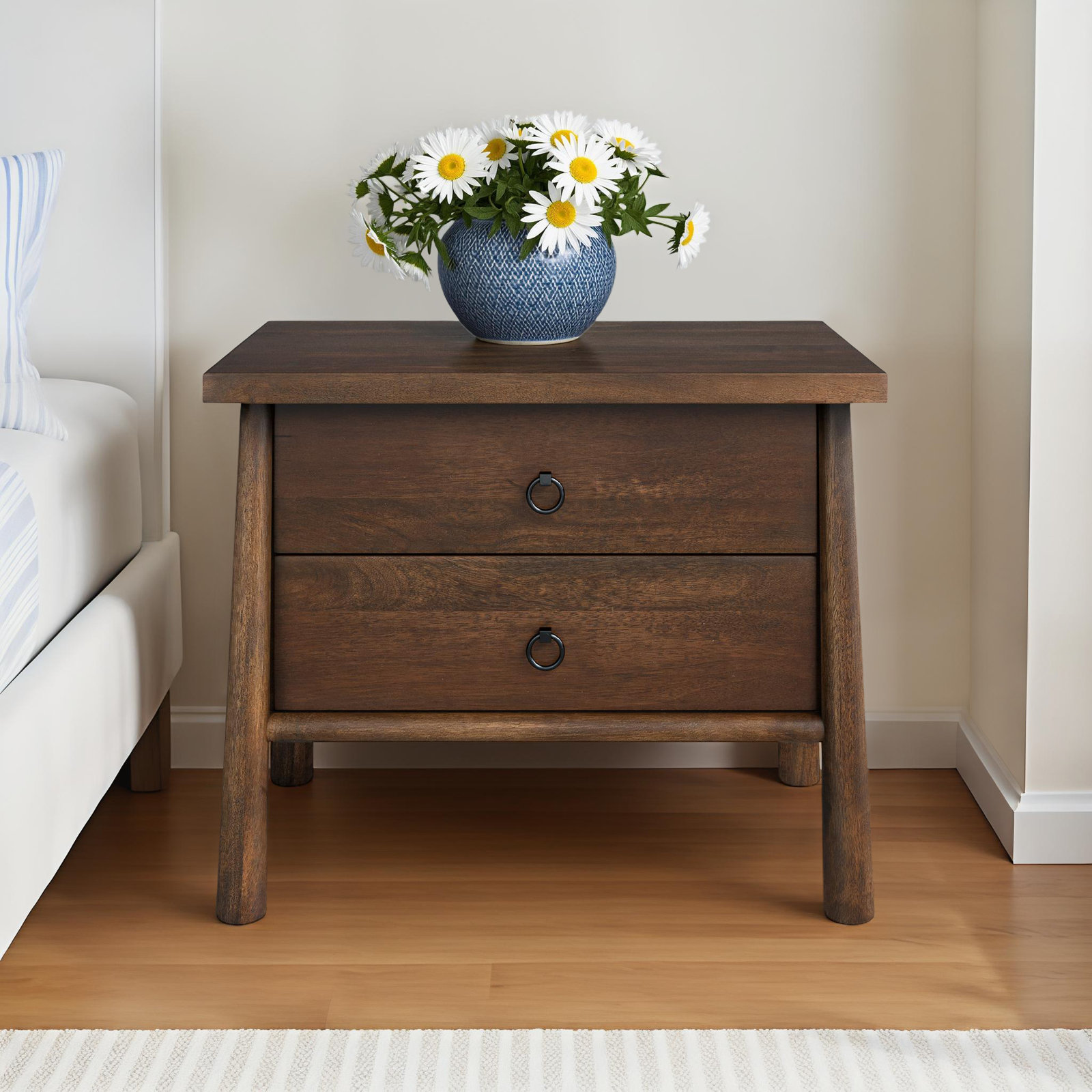 Anderle 2 - Drawer Nightstand, Brown