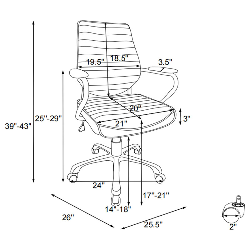 Latitude Run® Office Chair, Black