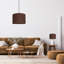 Ibiza Linen Drum Lamp Shade-666956152-666956154