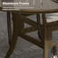 Table de salle à manger ovale 72 po x 42 po en fonte d'aluminium thermolaquée avec trou pour parasol