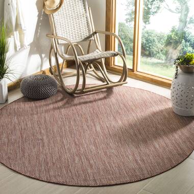 Mullen Cotton Green/Beige Indoor/Outdoor Area Rug Ebern Designs