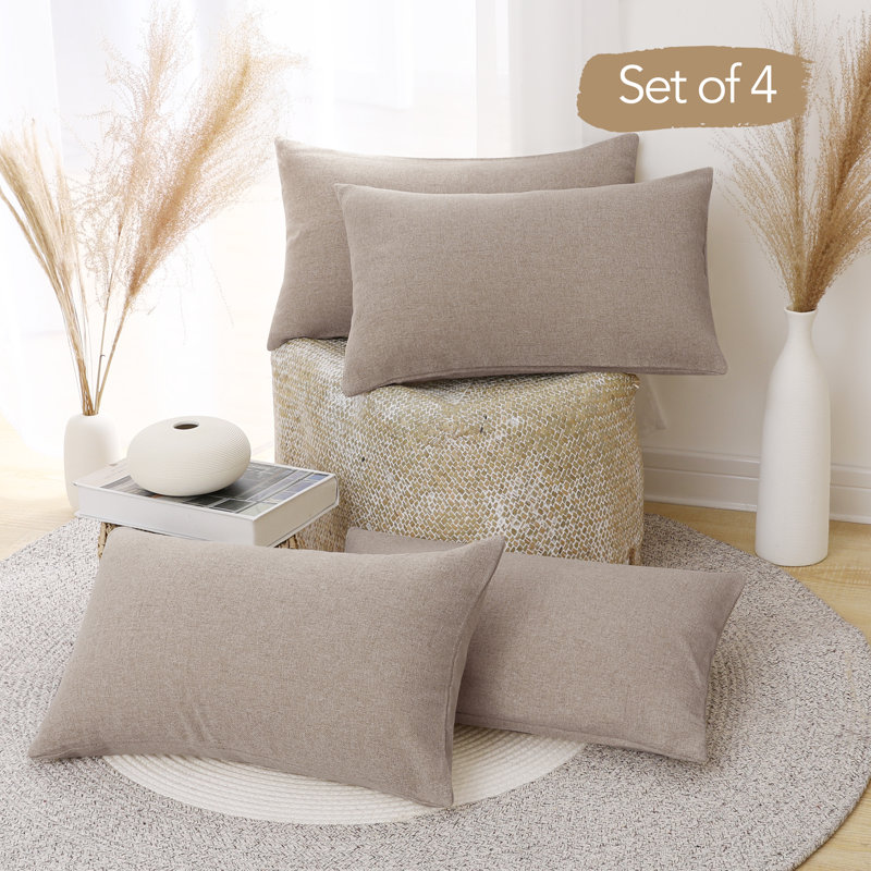 Rectangular Pillow Cover, Light Flax