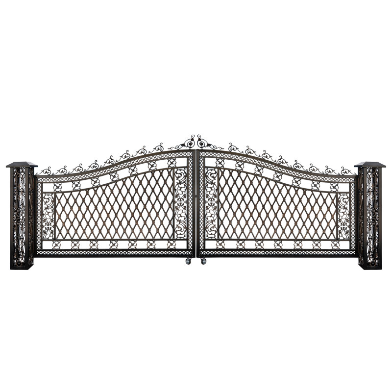 Bridgeton Moore Wide Bronze Aluminum Driveway Gate Kit