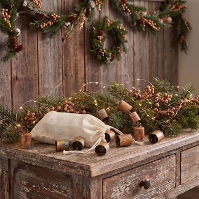 24-Piece Distressed Miniature Bell Set