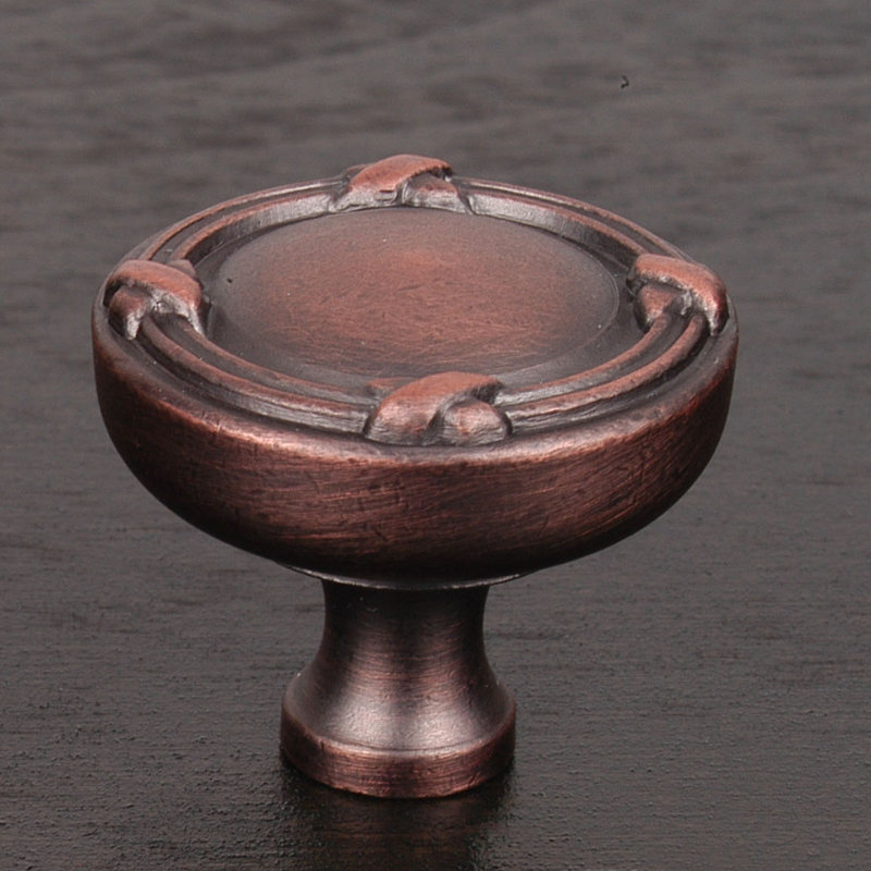 CK Series 1 1/4" Diameter Mushroom Knob, Distressed Copper