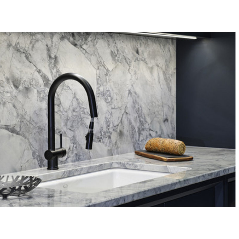 Azure Pull-Out Kitchen Mixer, Matte Black