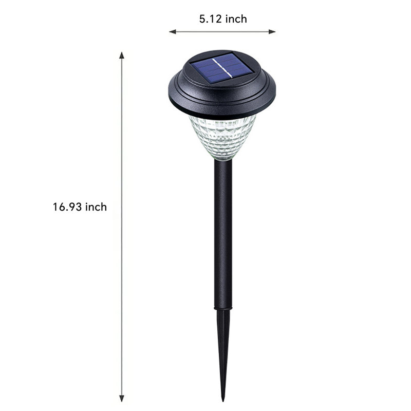 Solar Landscape Light Low Voltage Integrated LED Pathway Light Christmas Decorations, White