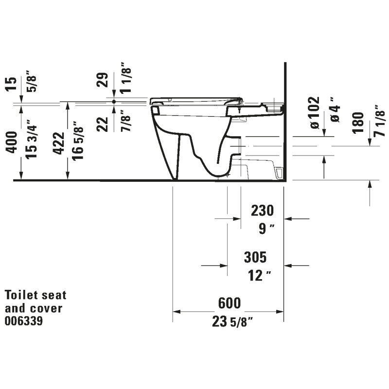 Starck 3 Elongated Toilet Seat
