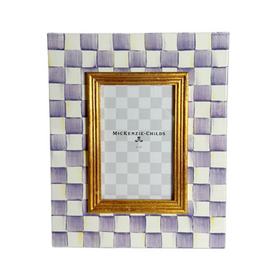 Violet Check Frame