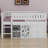 Loft Bed With Storage Cabinet And Chalkboard Panel-634823248
