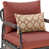 Dark Gray Frame/Canvas Henna Sunbrella Cushion