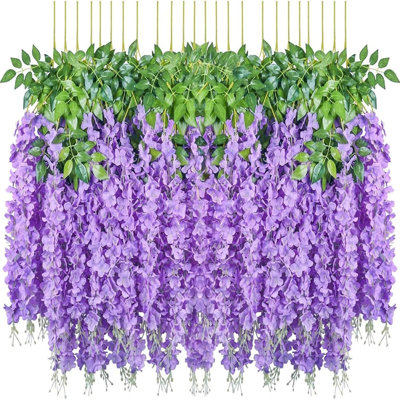 Hanging Flowers 24 Pack Fake Flower