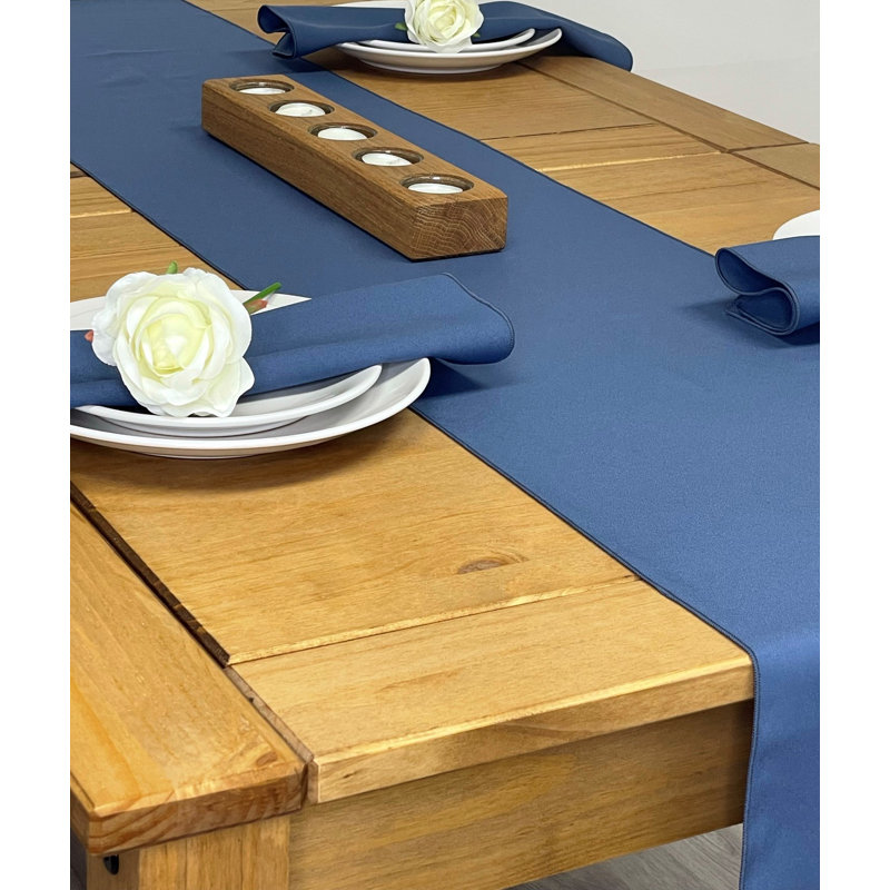 Teal Table Runner 14" x 144" (35cm x 365cm), Airforce, 35cm W x 274cm L