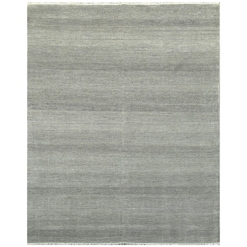 One-of-a-Kind Rectangle 8' x 10'2" Area Rug in Gray/Black/Cream