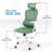 Omir Ergonomic Office Chair With Lumbar Support & Flip Up Arms Home Office Desk Chairs Rockable Swivel High Back Computer Chair  Mesh Study Chair-114488472