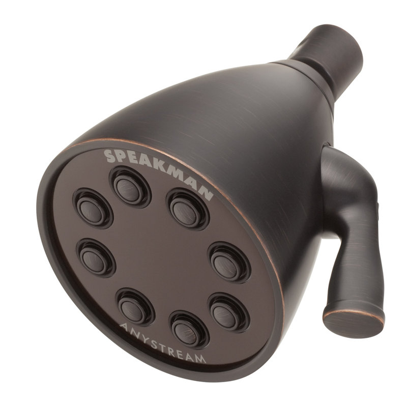 Pomme de douche réglable 1,75 GPM Icon, Bronze huilé