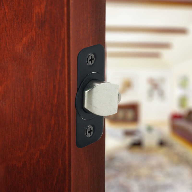 6-Way Replacement Entry Latch, Universal Latch, Matte Black