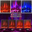 Foyer électrique encastrable 25 po avec 3 couleurs de flamme, 4 niveaux de luminosité, minuterie, autoportant et encastré-24363847
