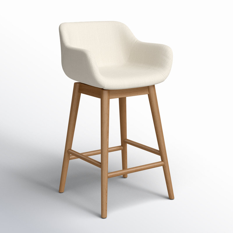 Hannah Swivel Stool-Kerbey Ivory-Counter, Counter Stool (26.50” Seat Height)