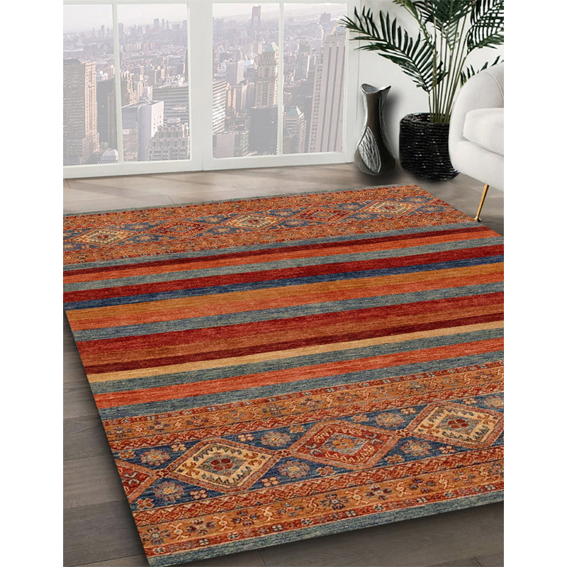 Abstract Indoor Rug, Square 6'