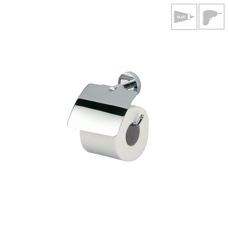 Wall Mounted Toilet Paper Holder with Cover