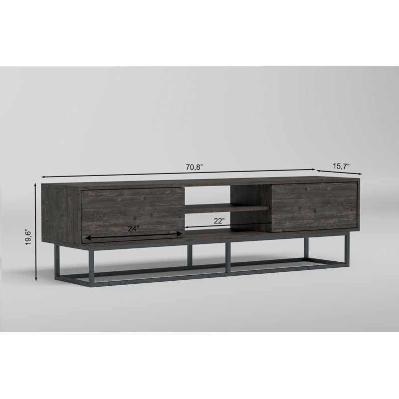 Fitzgibbon 71'' Iron Legs Media Console, Rebab