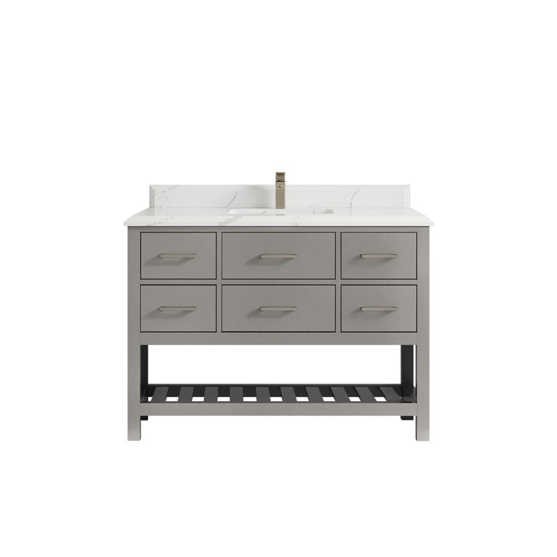 Ensemble de meuble-lavabo simple 48 po Parker, Calacatta Laza