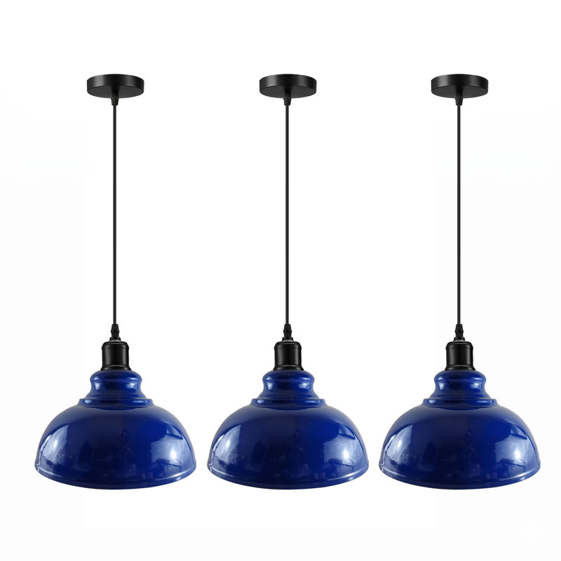 1 - Light Dome Pendant, No, Navy Blue