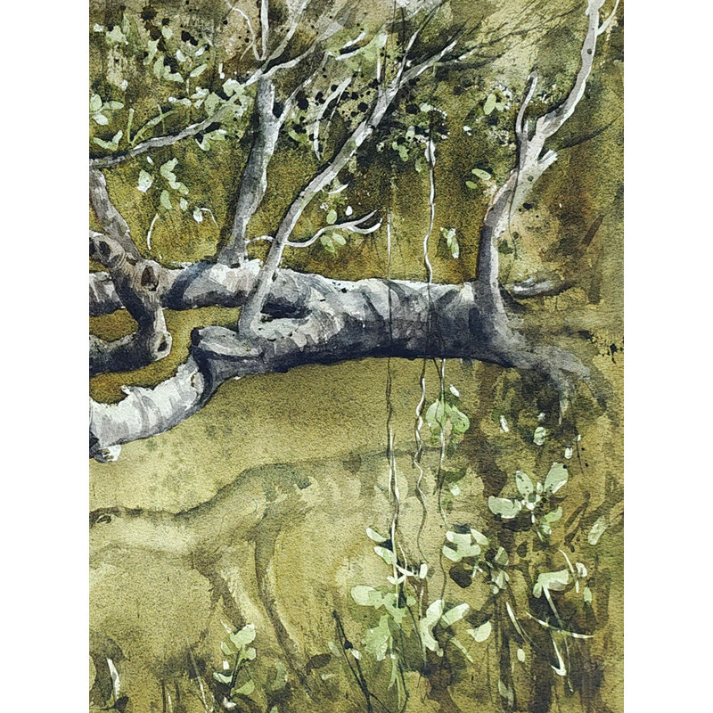 La collaboration de la nature | Aquarelle | Par Achintya Hazra