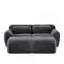 Tissu moelleux doux de 80 po, canapé désossé, aucun assemblage requis, conception antidérapante inférieure, avec repose-pieds et coussins décoratifs, siège profond, combinaison 32D haute densité sans éponge, pour étude-293452983
