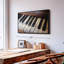 «Vintage Piano Keys», reproduction sur toile-1126595078