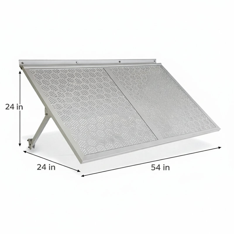 Haze Metal Awning 4.6 - White, 34.25" H x 54" W x 1" D