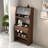 Buffet With Hutch And Foldable Dining Table, Storage Shelves, Side Hooks And A Cabinet With Sliding Doors-102119071
