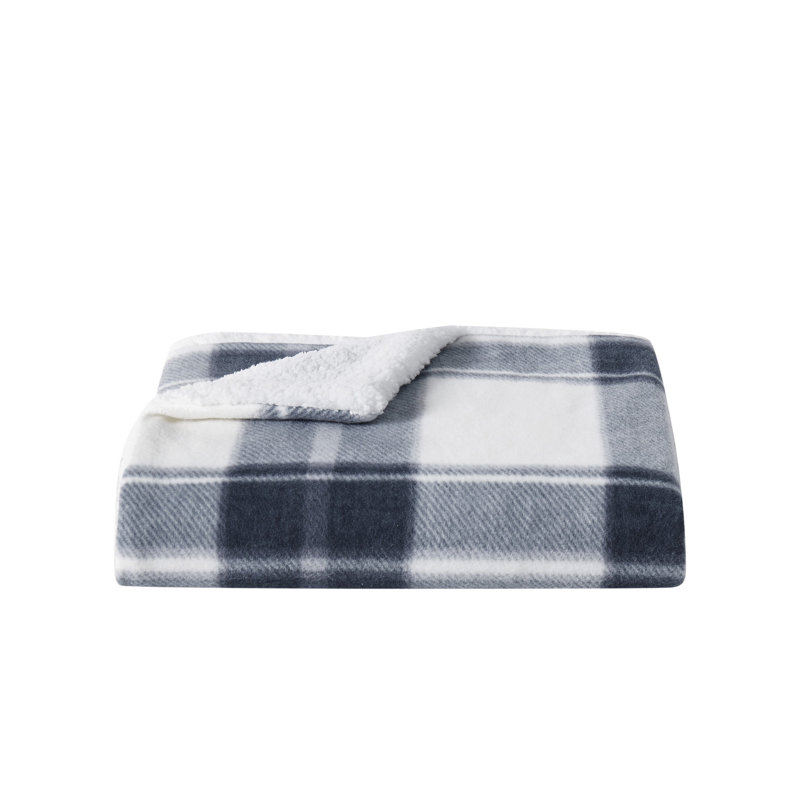 Jeté Cannon Cozy Teddy, Bleu / crème, Jeté