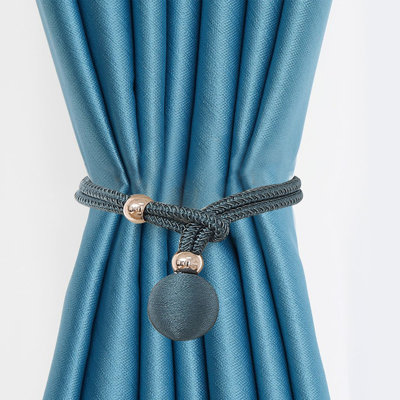 Kbndieu Curtain Tiebacks, Curtain Ties for Drapes, Adjustable Curtain Tie Backs, Modern Curtain Holdbacks for Thin Or Thick Home & Office Window Draperies 1PC