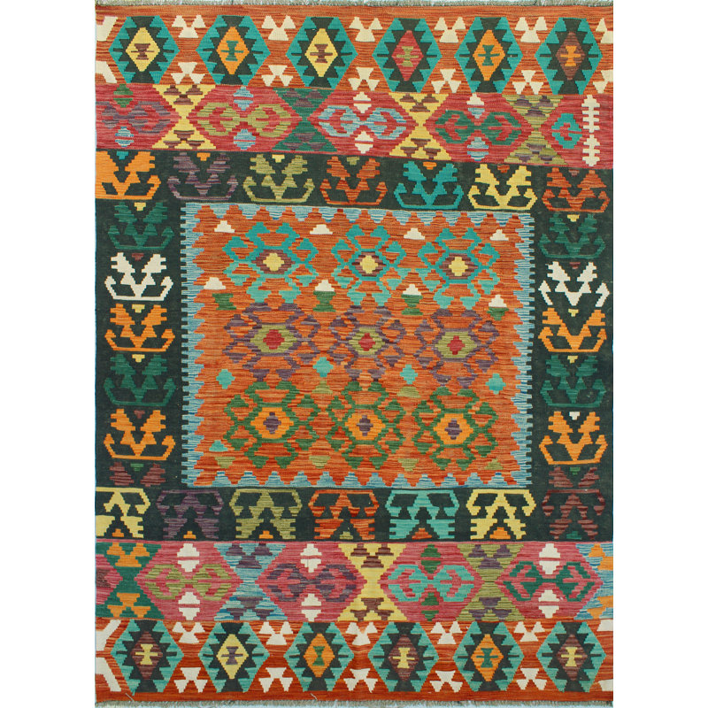 Flatweave Shana Rust Rug