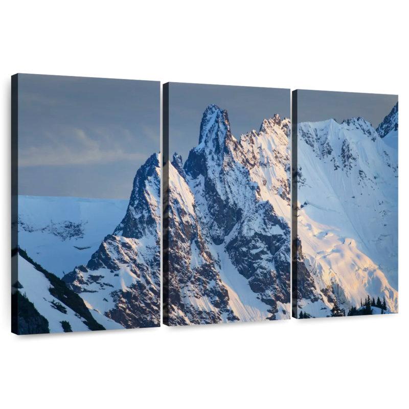 Paysage montagneux enneigé Alvord Shuksan, H 28 po x l 45 po