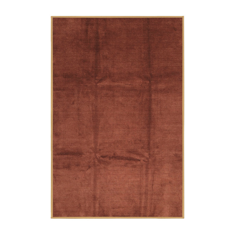 Tapis brun contemporain, Rectangle 2 pi x 3 pi