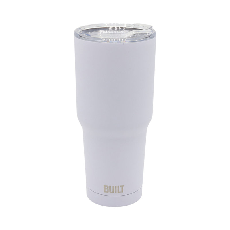 Built NY 30 oz. Double Wall Vacuum Sealed Stainless Steel Tumbler, White
