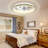 Andia Caged Ceiling Fan with LED Lights, Low Profile Ceiling Fan for Living Room-2028587948-2028587939-2028587938